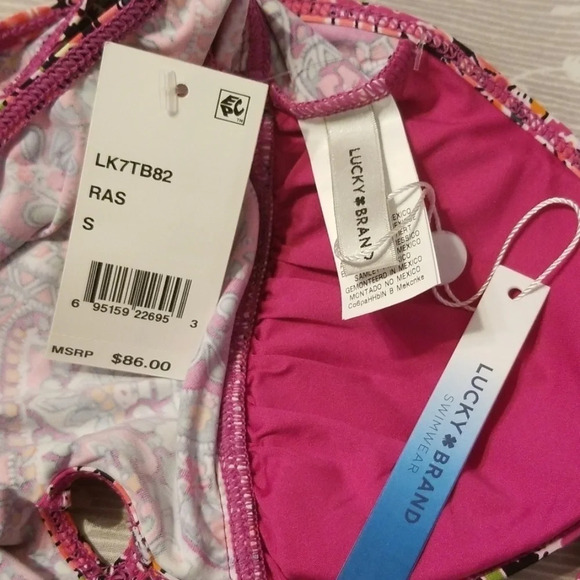 NWT Lucky Brand Tapestry Tankini Top S - Picture 6 of 7